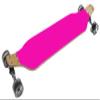 TGM Skateboards Drop Down Longboard Pink with 70mm Wheels and 180mm Trucks view 1