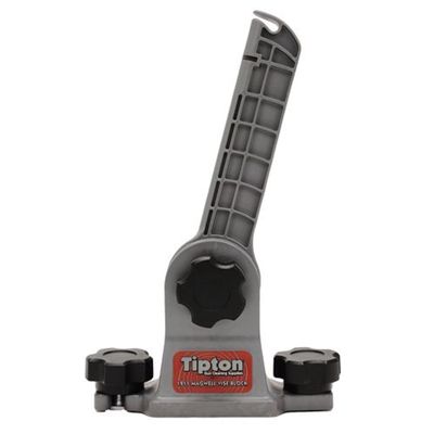 Tipton 1911 Mag Well Vise Block with 180 Degree Rotation Solvent Resistant Polymer for Pistol Cleaning and Maintenance, Gray
