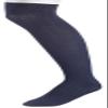 Boys Classical Ribbed Over the Knee Extra Soft Cotton Knit Dress Socks - Navy (Size 8-9) view 1