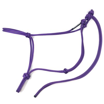 Knotty Girlz 2 Knot Rope Horse Halter (Purple, Yearling)