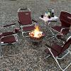 Captain Stag Exgear UC-1502 Low Style Recliner, Brown view 2