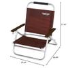 Captain Stag Exgear UC-1502 Low Style Recliner, Brown view 3