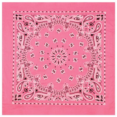 Rothco Trainmen Paisley Bandana - Versatile Square Cloth for Every Occasion  22 inch x 22 inch - Pink
