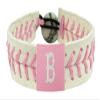 MLB Leather Wrist Band MLB Team: Boston Red Sox, Style: Pink view 1