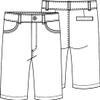 CLASSROOM Big Girls' Matchstick Narrow Leg Short, Dark Navy, 10 view 2