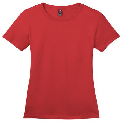 District Made Women's Perfect Weight Crew Tee XS Classic Red