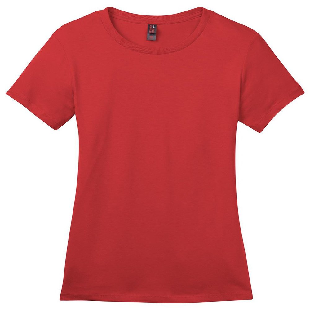 District Made Women's Perfect Weight Crew Tee XS Classic Red