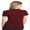 District Made Women's Perfect Weight Crew Tee XS Classic Red view 3