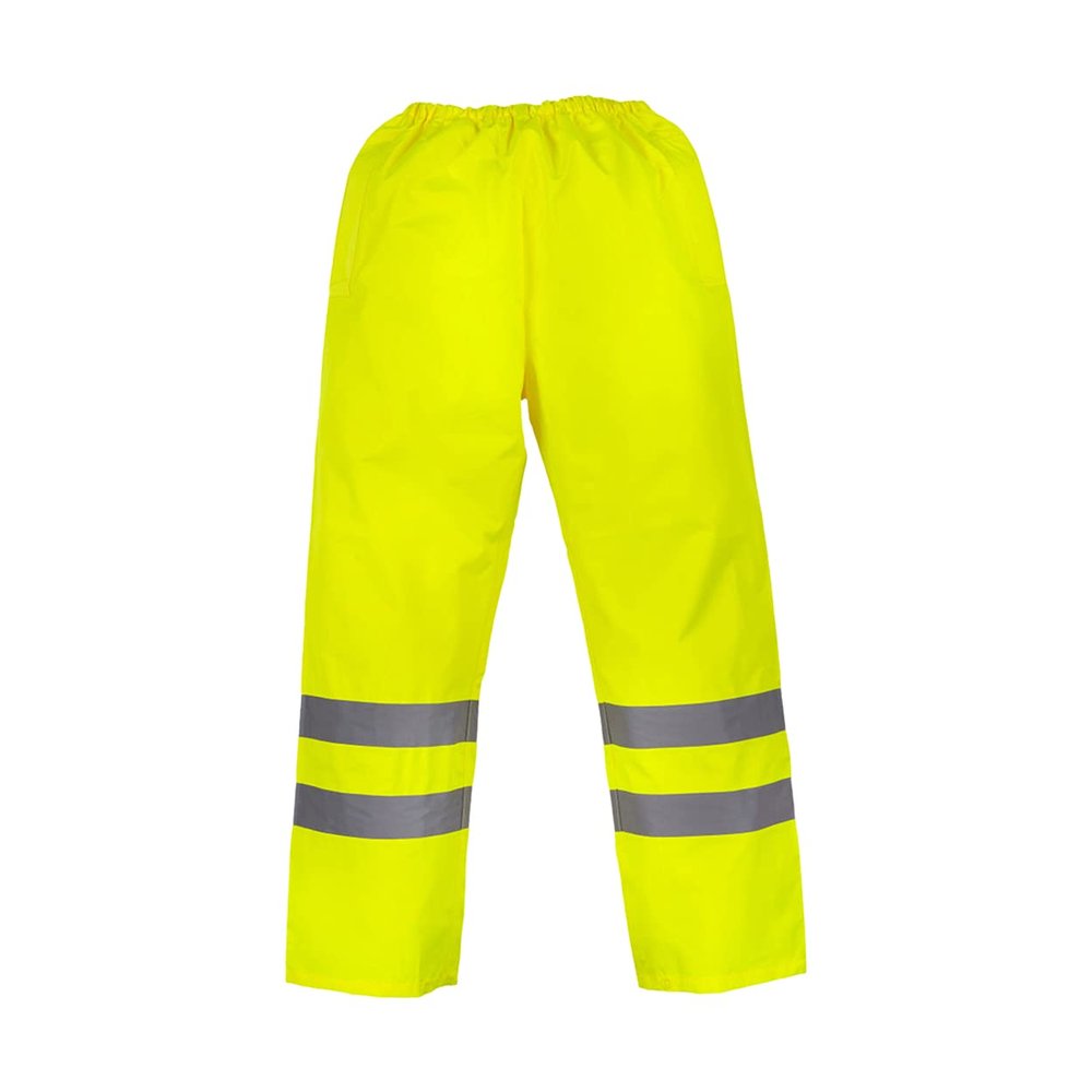 Yoko Mens Hi-Vis Waterproof Contractor Over Trousers (XL) (Hi-Vis Yellow)