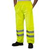 Yoko Mens Hi-Vis Waterproof Contractor Over Trousers (XL) (Hi-Vis Yellow) view 2