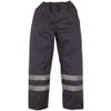 Yoko Mens Hi-Vis Waterproof Contractor Over Trousers (XL) (Hi-Vis Yellow) view 4