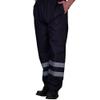 Yoko Mens Hi-Vis Waterproof Contractor Over Trousers (XL) (Navy Blue) view 4