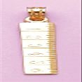 14k Yellow Gold Charm Pendant, Ruler Pendant