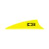 Bohning X Vane, 1.75" FITA, 3D, Target Vane, Neon Yellow, 36pk view 2