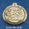 Awards Etc. ASWFMF Swim Male Medallion with Ribbon - Pack of 100 view 1