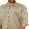 Dickies Men's Long Sleeve Work Shirt, Desert Sand, Large view 3
