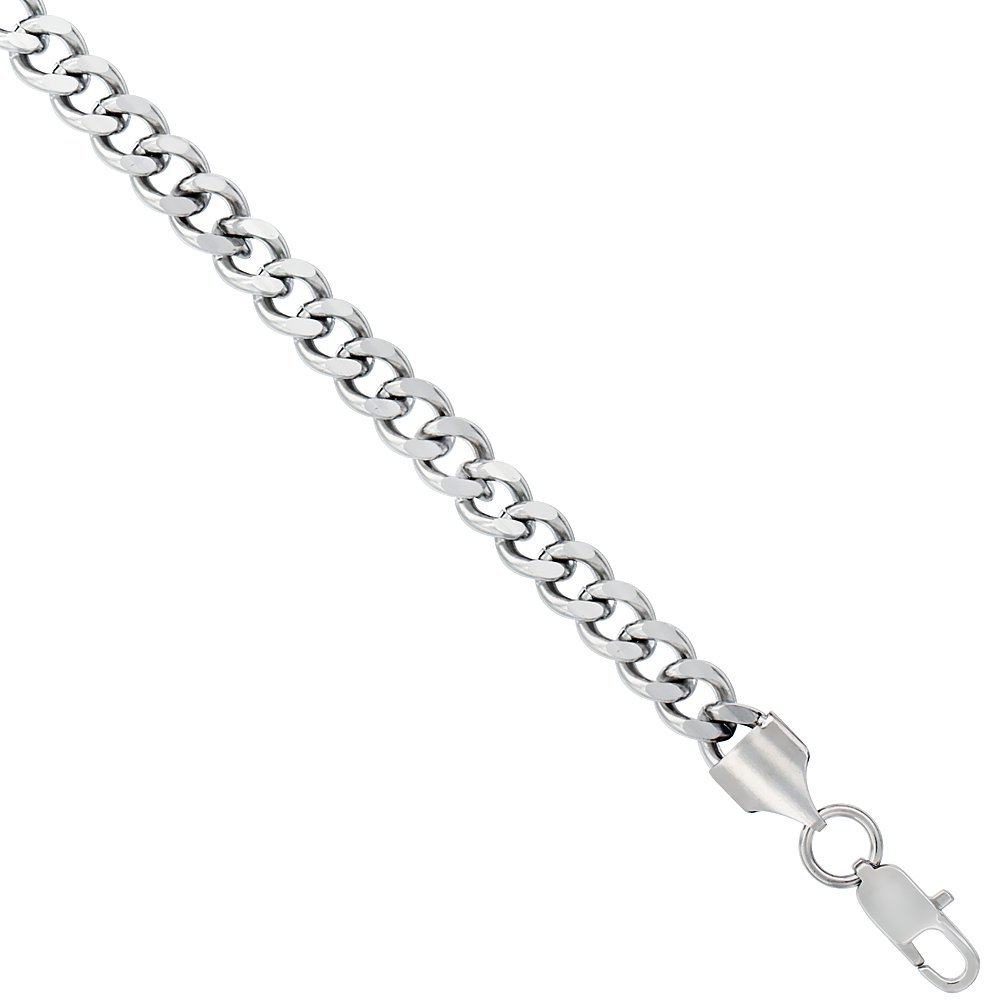 Surgical Steel Curb Chain 1/4 inch Wide, 30 inch