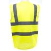 Yoko Unisex Premium Hi-Vis Waistcoat Vest/Jacket (XL) (Black) view 4