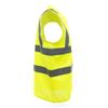 Yoko Unisex Premium Hi-Vis Waistcoat Vest/Jacket (S) (Hi-Vis Yellow) view 3