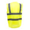 Yoko Unisex Premium Hi-Vis Waistcoat Vest/Jacket (L) (Hi-Vis Yellow) view 4