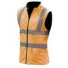 Yoko Mens Workwear Hi-Vis Reversible Fleece Vest/Jacket (S) (Hi Vis Orange) view 1