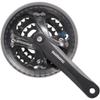 SHIMANO Acera Trekking FC-M361 Square 7/8-Speed Crankset, Black, 170 mm 48-38-28 view 1