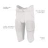 Russell Athletic Integrated 7-Piece Pad Football Pant, White, M view 4