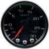 Autometer Spek-Pro Gauge Vac/Boost 2 1/16in 30Inhg-30psi Stepper Motor W/Peak & Warn Black/Black view 1