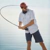 Arrow Men's Short Sleeve Solid Rib Polo, Bright White, X-Large view 3