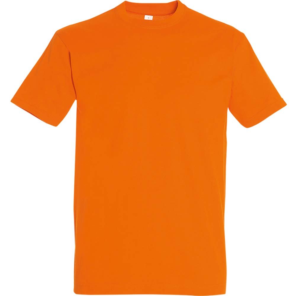 SOLS Mens Imperial Heavyweight Short Sleeve T-Shirt (5XL) (Orange)