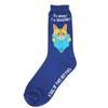 Foot Traffic, Women's Education-Themed Socks, Fits Sizes 4-10 (Reading Kitty) view 1