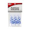 Bohning 4" Abstract Arrow Wraps, Standard, Blue & White Flame view 2
