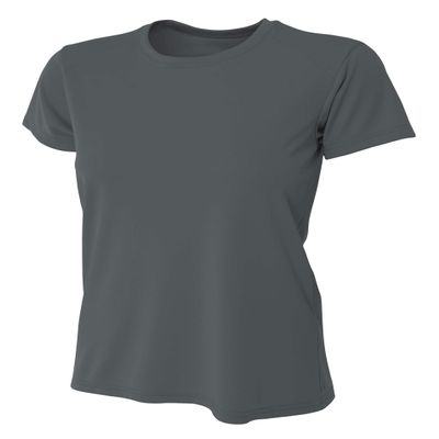 A4 Womens Cooling Performance Crew, XL, Graphite