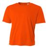 A4 Men's Cooling Performance Crew Short Sleeve T-Shirt, Safety Orange, X-Large view 1