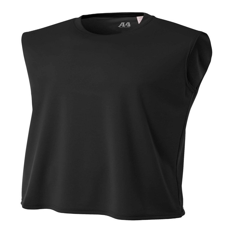 A4 Mens Cooling Performance Muscle Tank Top | Moisture-Wicking | Medium | Black