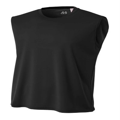 A4 Mens Cooling Performance Muscle Tank Top | Moisture-Wicking | 2XL | Black