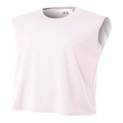 A4 Men's Cooling Performance Muscle T-Shirt, White, X-Large