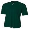 A4 Mens Tek 2-Button Henley, XL, Forest view 1