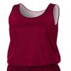 A4 Womens Reversible Mesh Tank, XS, Maroon White view 1