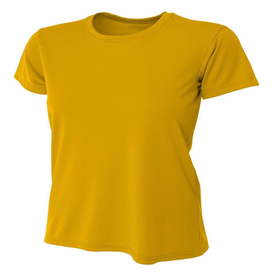 A4 Women's Cooling Performance Crew (S, Gold)