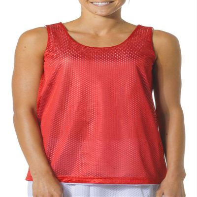 A4 Reversible Mesh Tank (Scarlet Red/White) (X-Small)