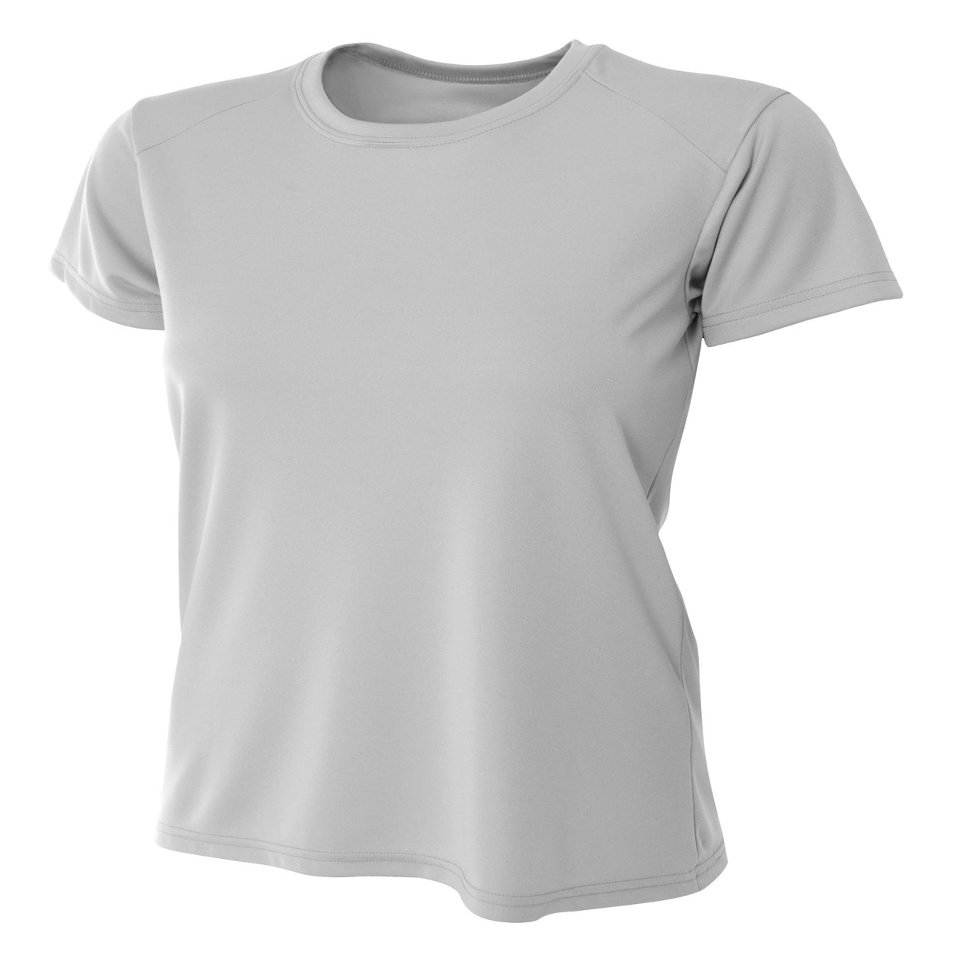 A4 Women's Cooling Performance Crew (S, Silver)