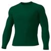 A4 Mens Long Sleeve Compression Crew, Large, Forest view 2