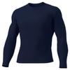 A4 Mens Long Sleeve Compression Crew, XL, Navy view 2
