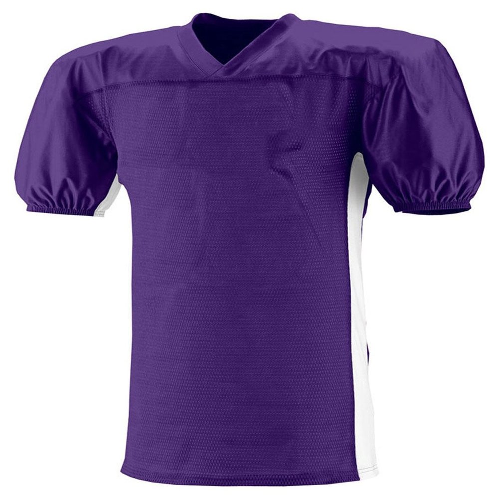 A4 Big Boys' Moisture Stretch Mesh Football Jersey, XS, Purple/White