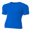 A4 Mens Short Sleeve Compression Crew, 2XL, Royal view 1