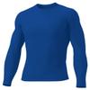 A4 Mens Long Sleeve Compression Crew, Medium, Royal view 2