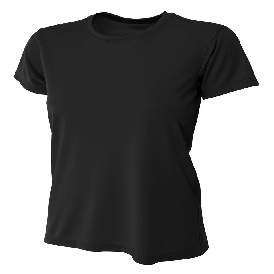 A4 Womens Cooling Performance Crew, Large, Black
