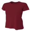 A4 Womens Cooling Performance Crew, Small, Cardinal view 1