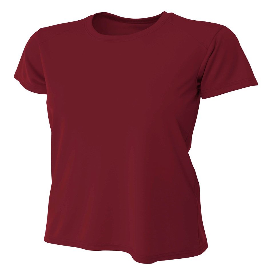 A4 Womens Cooling Performance Crew, Large, Cardinal